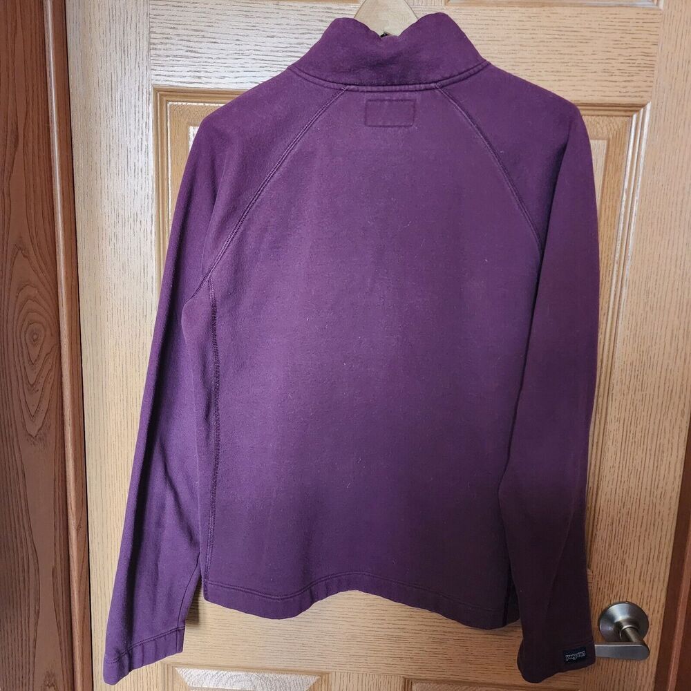 Jansport Minnesota Sweatshirt Women's XL Burgundy 1/4 Zip Mock Neck Long Sleeves - Picture 9 of 11